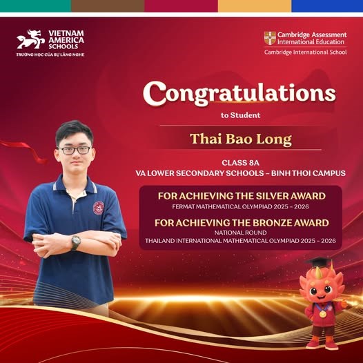 🎓  Trí Tuệ VA Tỏa Sáng Trên Đấu Trường Toán Học Quốc Tế 🎓